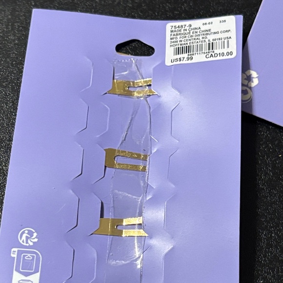 Claire's Accessories.Pearl Heart Barrettes,Peace Sign Ring, French Fry Necklace - Picture 7 of 11